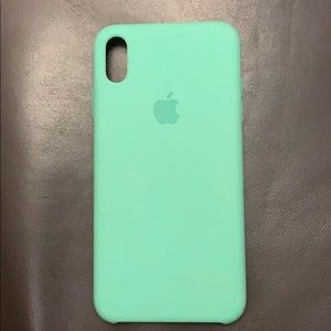 Apple Silicone iPhone XS Max Case- Spearmint